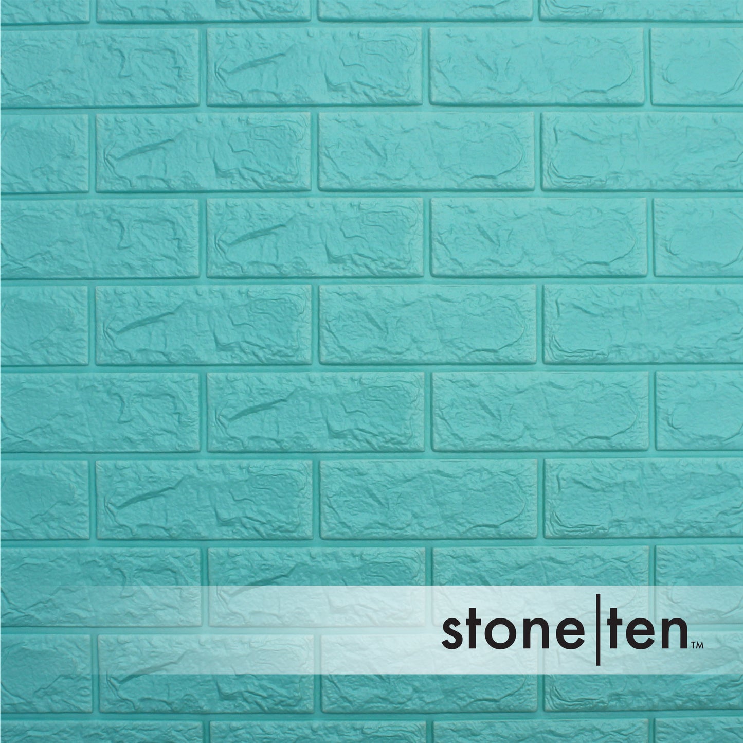 Seafoam Blue Foam Brick Wall Panel