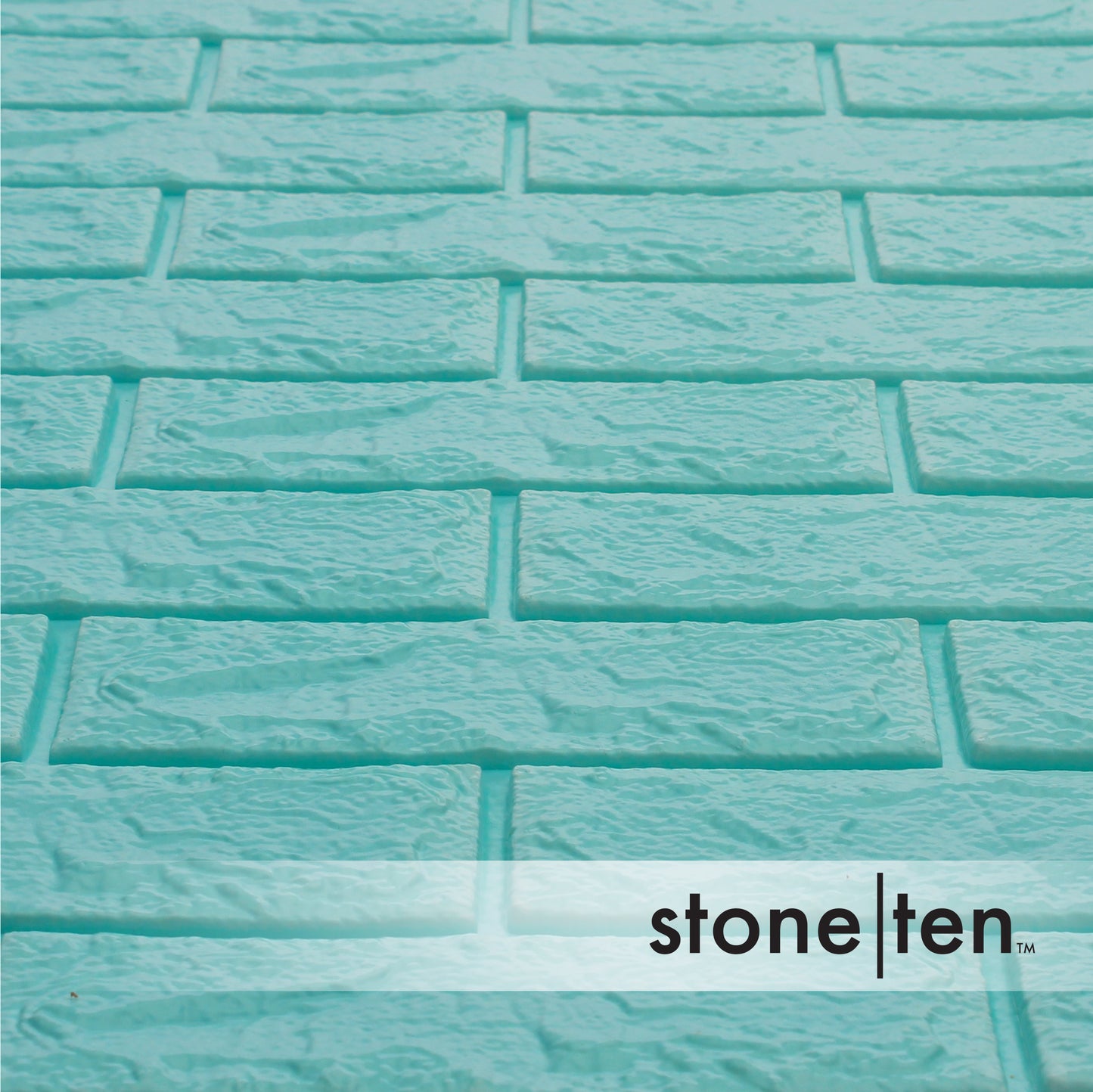 Seafoam Blue Foam Brick Wall Panel