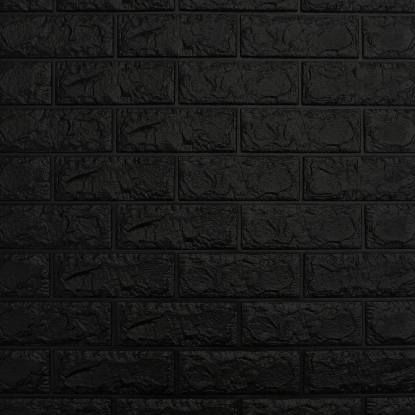 Black Foam Brick Wall Panel