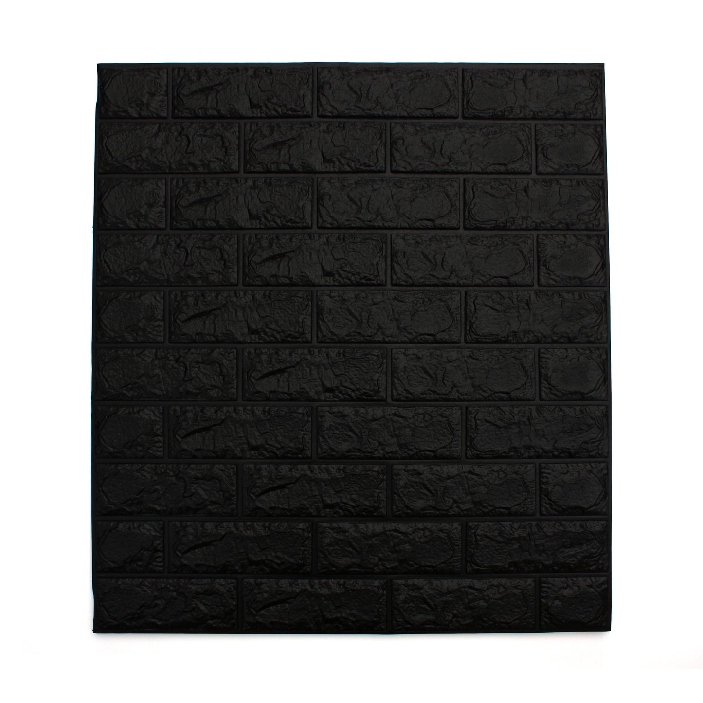 Black Foam Brick Wall Panel