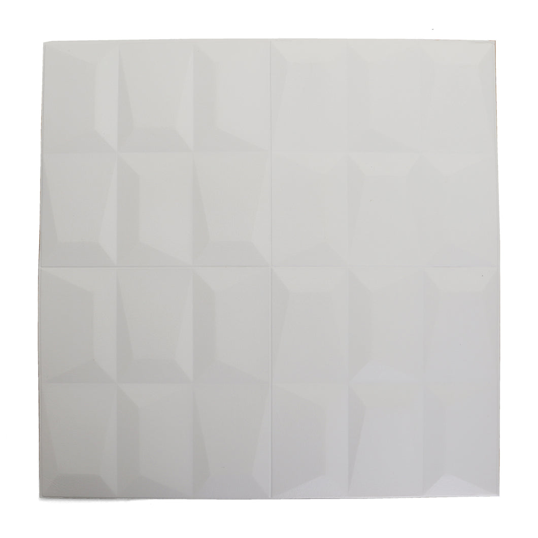 White Graphic Geometric Foam  Panels