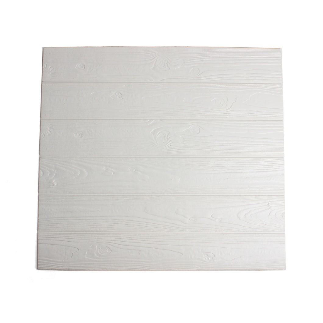 Foam Wood Wall Panels - White