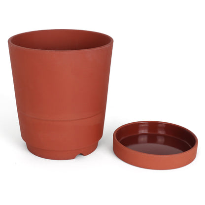 Outdoor Modern Flower Planter - Slab / Potters Brown