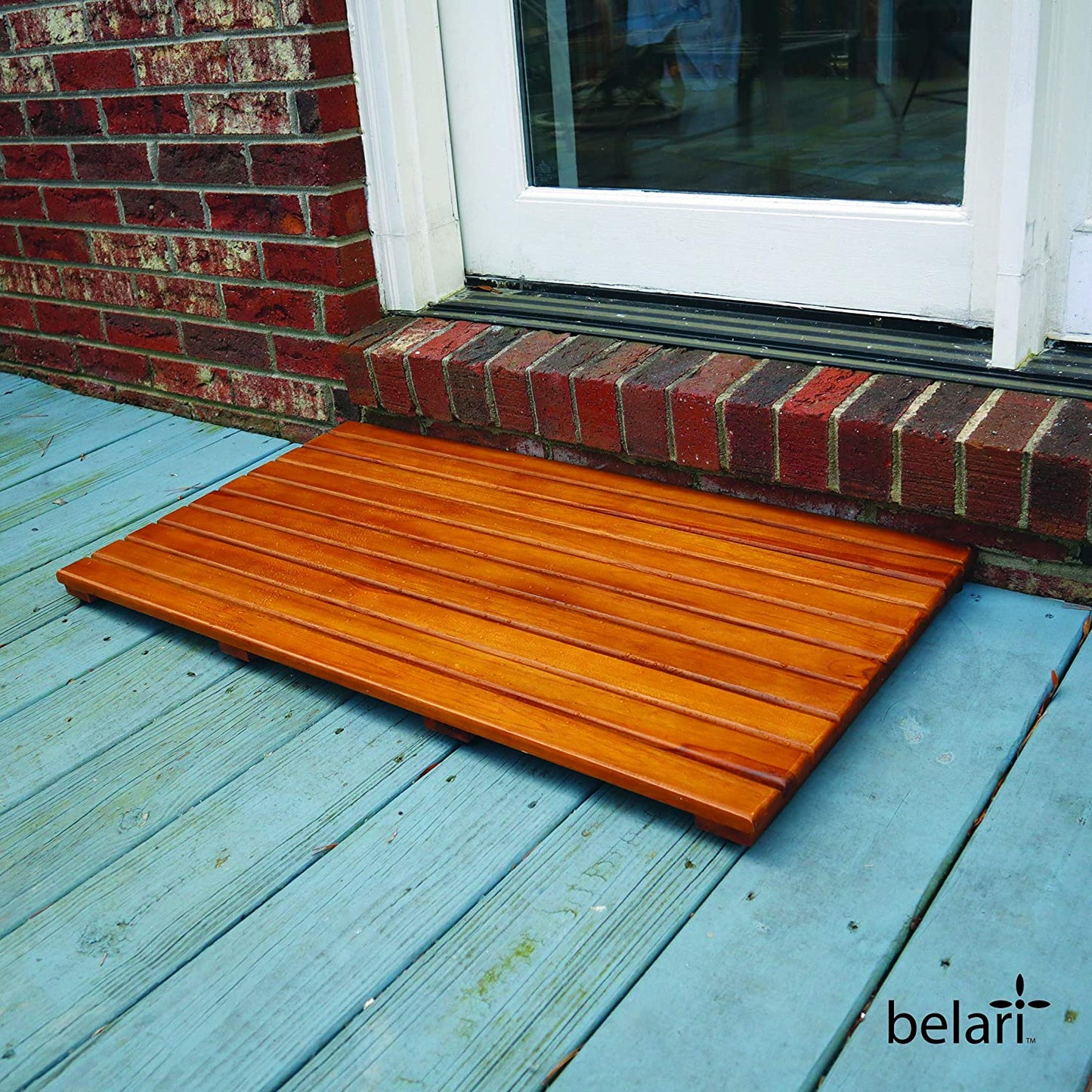 Teak Shower Mat - Modern